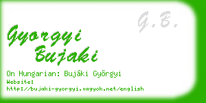 gyorgyi bujaki business card
