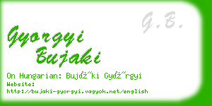 gyorgyi bujaki business card